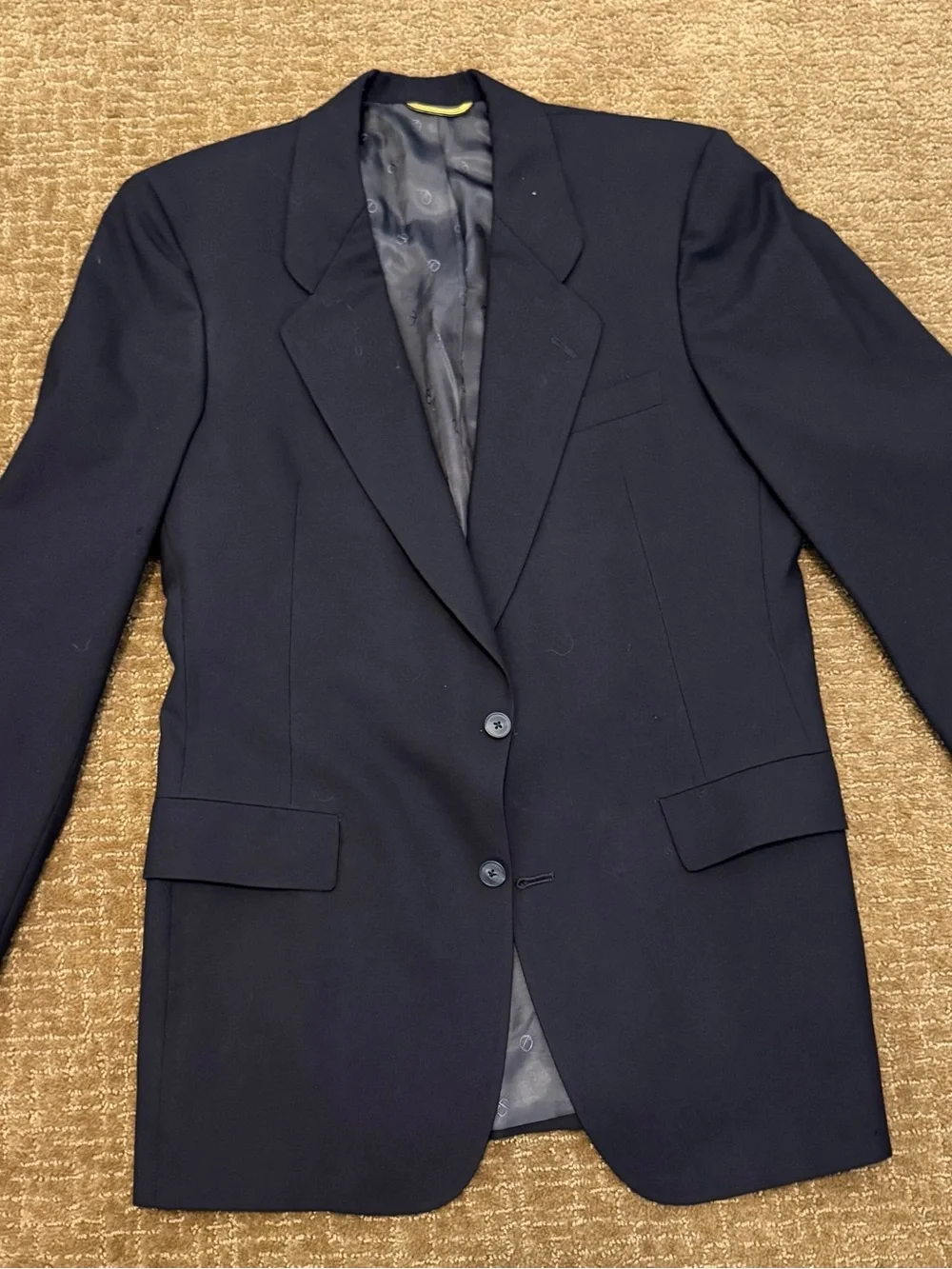 Dior Men's Dark Navy Two-Button Blazer